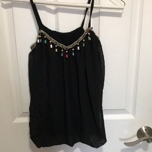Black blouse with beads